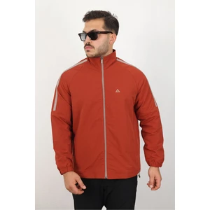 Erkek Relaxed Krinkıl Kumaş Baharlık & Yağmurluk Kiremit Ceket