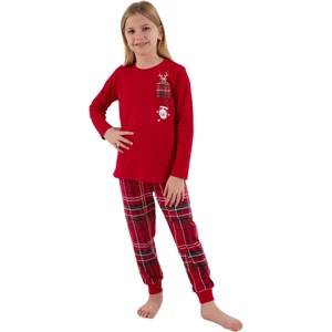 Kız Çocuk Kırmızı Pijama Takımı 3512-2