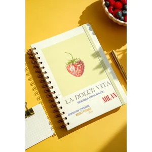 Matt Notebook 2026 Yılı A5 Ajanda Spiralli 15X21 cm - 12 Aylık Çilek