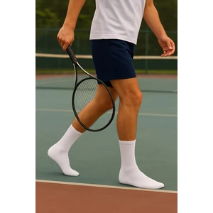 Havlu Erkek Tenis Çorabı 12 Çift Beyaz