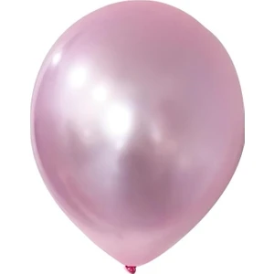 Balon Metalik Pembe 10'lu