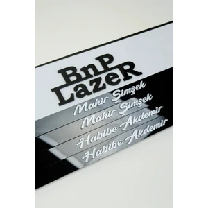 Isme Özel Lazer Kesim Pleksi Plakalık El Yazısı (2ADET)