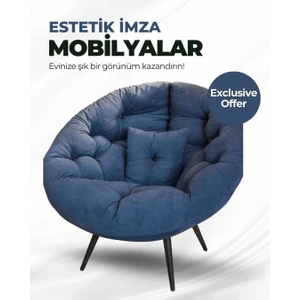 Miouus Berjer | California Esintili Tekli Koltuk | Kitap Okuma & Rahat Dinlenme Koltuğu