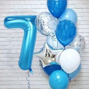 Düvenci Ticaret Mavi Yaş Balon Set 7