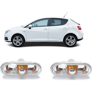 Seat Ibiza 2005-2017 Uyumlu Çamurluk Sinyali Sağ + Sol Takım 2 Adet 6L0949117A