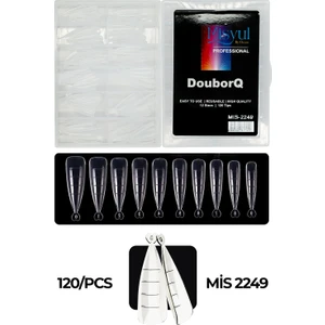 Dual Form Tips, Şeffaf Poly Jel Uyumlu Kolay Uygulama Tips