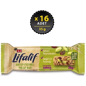 Lifalif Antep Fıstıklı Yulaf Bar 35 G x 16 Adet