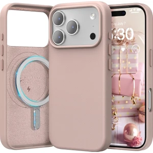 iPhone 17 Pro Kılıf Leather Magsafe Deri Liquid Kapak Hassas Butonlu Içi Kadife Sert Silikon