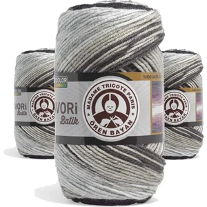 3 Adet Favori Batik El Örgü Ipliği 100 gr 904
