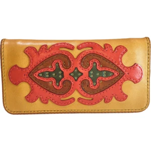 El Yapımı (HANDMADE) Çok Bölmeli Hakiki Deri Kadın Cüzdan Isfahan 40020