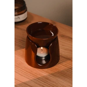 Bordo Özel Tasarım Seramik El Yapımı Buhurdanlık | Mumluk | Dekoratif (1 Adet Tealight Mum Ile)