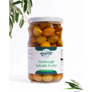 Köyceğiz Yöresel Ekincik Sofralık Zeytin 600 G Cam Kavanoz