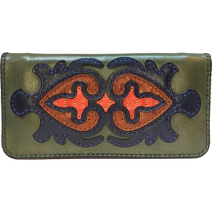 El Yapımı (Handmade) Çok Bölmeli Hakiki Deri Kadın Cüzdan Isfahan 40020