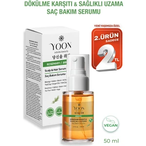 Saç Hızlı Saç Uzamasına Yardımcı, Sa. Dökülmesine Karşı, 7 Aktifli Biberiyeli Saç Derisi Serumu, 50ml