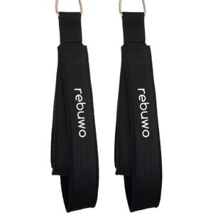 Pilates Elcik Reformer Yoga Pilates Tutma Aparatı (Siyah)– Kadife Kumaş & Metal D Tokalı (1 Çift)