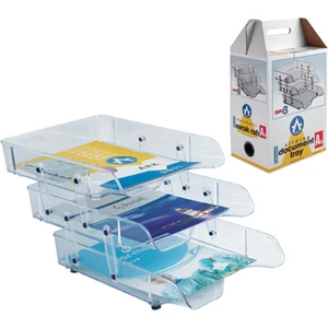 Plastik Evrak Rafı Şeffaf 3'lü