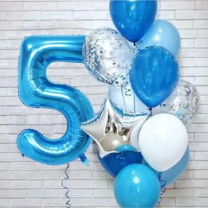 Düvenci Ticaret Mavi Yaş Balon Set 5