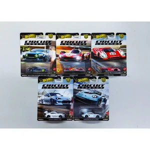 Hot Wheels Premium Circuit Legends 5'li Model Araba Seti ( Ferrari, Ford Mustang, Porsche 917, Porsche 911, Subaru)