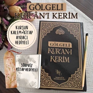 Gölgeli Kuranı Kerim Elle Yazılabilen Siyah Kalem Hediye