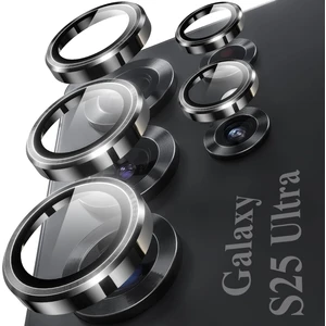 Samsung Galaxy S25 Ultra Uyumlu Anti-Reflective Safir Lens Koruyucu Parlamaz Leke Tutmaz Kamera Koruyucu