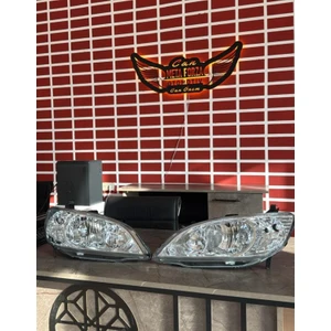 Can Meta Forza Otomotiv Honda Civic Vtec2 Far Takım Sag + Sol 2004-2006 Uyumlu