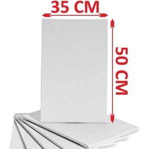 Ben U Sen Tuval 35X50 cm 5 Adet Dikdörtgen Arkadan Zımbalı Yüksek Kaliteli Astarlı Hazır Boş Tuval Tablo