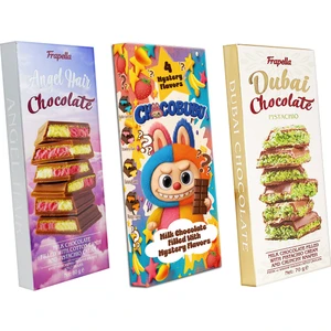 Dubai Çikolatası, Angel Hair Çikolatası, Labubu Çikalatası Deneme Paketi 3 Adet