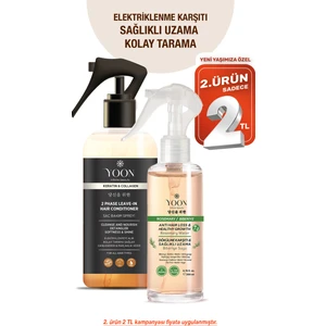 2'li Vegan Saç Spreyi - Biberiyeli Saç Bakım Suyu - 7 Doğal Aktifli - Keratin ve Kolajen İçerikli Set