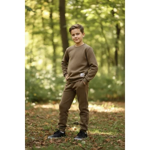 Erkek Çocuk 3 Iplik Içi Şardonlu Alt Üst Eşofman Takımı