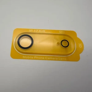 iPhone 17 Air Uyumlu Tek Parça Tam Kapatan (Tam Lens) 9h 3D Kamera Yüzey ve Lens Koruyucu