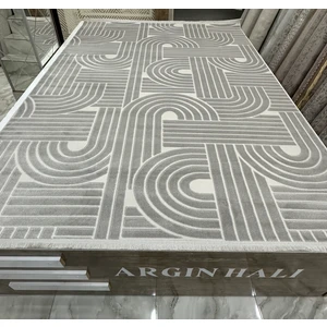 Akriik Yün Halı Bohem Desen Bej Renk Argın Halı