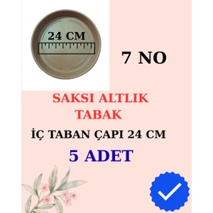 Saksı Altlık Tabak - 5 Adet - 7 No