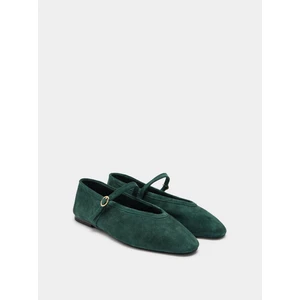 Askılı ve Tokalı Deri Babet