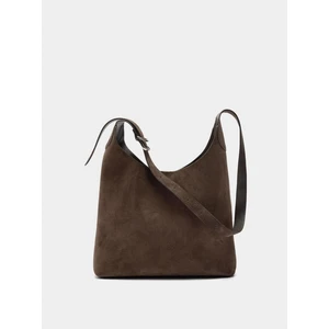 %100 Süet Deri Omuz Çantası