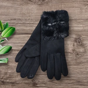 Algitsin OLA Kadın Kaşmir+Kürklü Standart Beden Eldiven