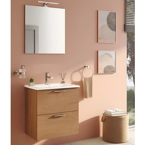 Vitra Mia 67092 Banyo Dolabı Seti Çekmeceli 60 cm Altın Meşe
