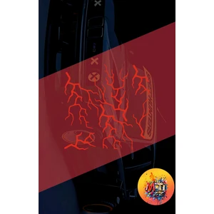 Şimşek Yıldırım 25X25CM Folyo Kesim Evrensel Üniversal Desen Kaplama Hologram