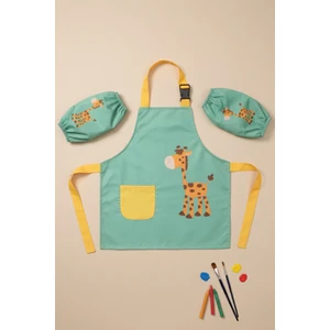 Sıvı Geçirmez Çocuk Aktivite Önlüğü ve Kollukları – 2-10 Yaş, Ayarlanabilir Boyama Önlüğü