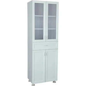 Çok Amaçlı Pvc Plastik Banyo Dolabı 4 Kapaklı 1 Çekmeceli ÇK113