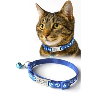 Sallanmayan Kedi Tasması Metal Isimlikli