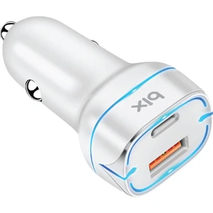 Bix 38W Usb-C 2 Port Araç Içi Hızlı Şarj Aleti Samsung Pps Destekli Akım Korumalı Güç Adaptörü Çakmaklık iPhone & Android & iPad Type-C Pd 3.0 20W + Qc 3.0 18W