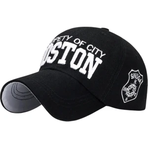 Boston Vintage Siyah Kep Şapka