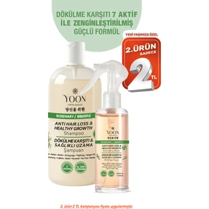 Hızlı Saç Uzaması, Dökülme Kaşıtı, 7 Aktifli Biberiyeli Saç Bakım Suyu 200 ml + Biberiyeli Şampuan 400 ml