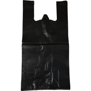 Siyah Poşet Atlet Poşet Market Manav Poşeti Büyük Boy 30X60 cm 1 Kg