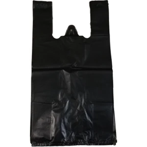 Siyah Poşet Atlet Poşet Market Manav Poşeti Küçük Boy 25X40 cm 1 Kg