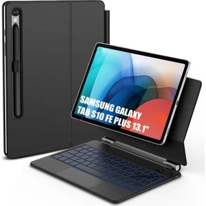 Samsung Galaxy Tab S10 Fe Plus 13.1 Inç Magic Keyboard Touchpad Rgb Işıklı Klavyeli Kılıf (SM-X620)