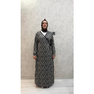 Gd Goldoremi 7 Kadın Viskon Pamuklu Bağlamalı Namaz Elbisesi