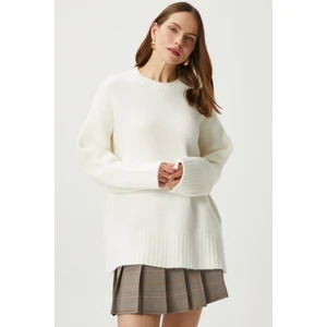 Kadın Homy Yumuşacık Bisiklet Yaka Oversize Triko Kazak