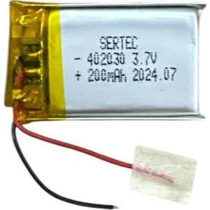 402030 3.7V 200MAH Li-Polymer Pil DEVRELI/1.5A