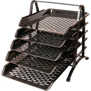 Plastik Evrak Rafı 5’li Siyah